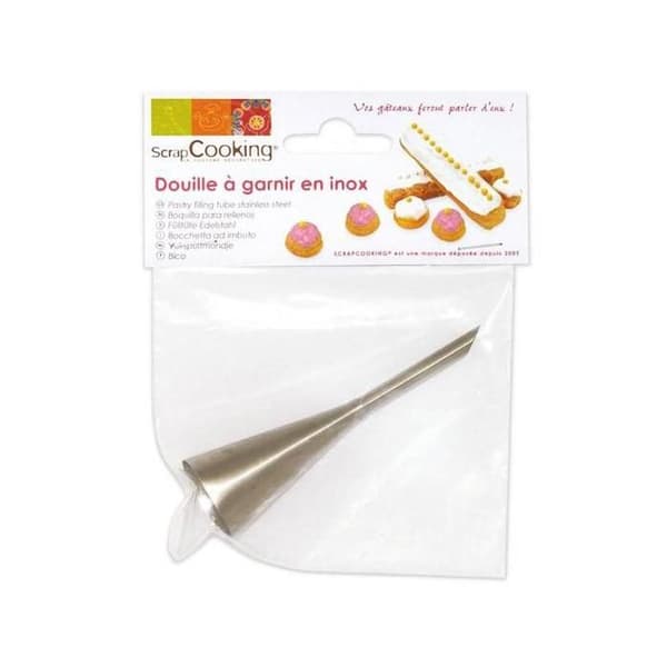 Fyllningsspruta - Scrapcooking - Inox - Ø0,5 cm - Cylindrisk - Lätt att underhålla