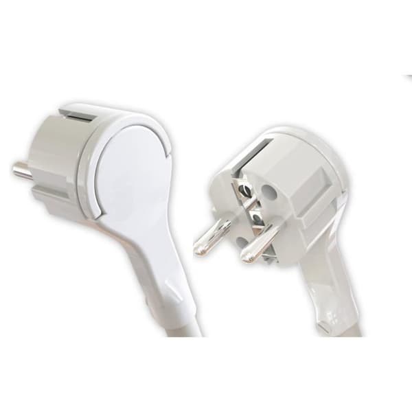 Eluttag - ZENITECH - Extra-tunn hane - 2P+T 16A - Vit - Plast
