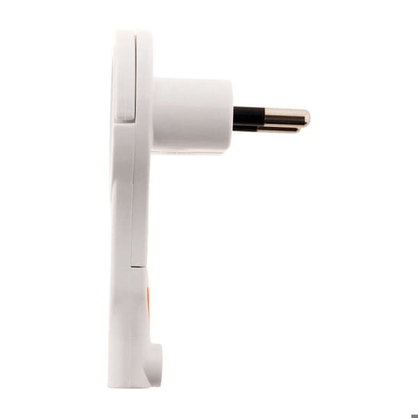 ZENITECH 2P 6A extra platt hane-elkontakt - Vit