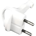 Miniatyrbild 1 av 5: ZENITECH 2P 6A extra platt hane-elkontakt - Vit