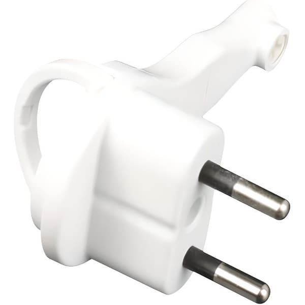 ZENITECH 2P 6A extra platt hane-elkontakt - Vit