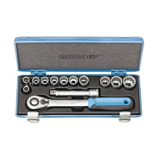 Gedore Socket Set 1-2 "13 delar UD 10-24mm Art.nr 2545829