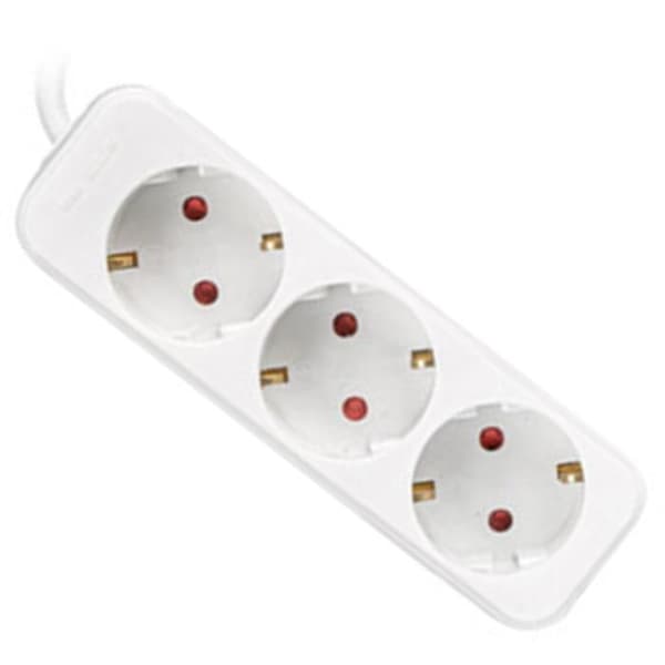 LANBERG Brand Power Strip Modell SCHUKO SCREEN Vit 3 Sockel 1,5M - LB24423032