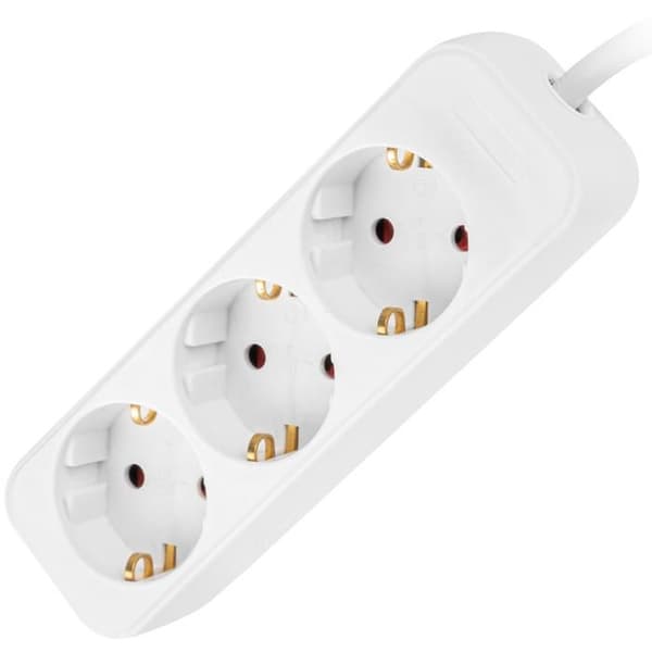 LANBERG Brand Power Strip Modell SCHUKO SCREEN Vit 3 Sockel 1,5M - LB24423032