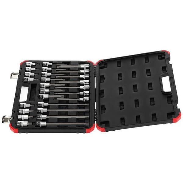 Gedore röd Hylssats för skruvmejslar 1-2", 26 delar - 3301574