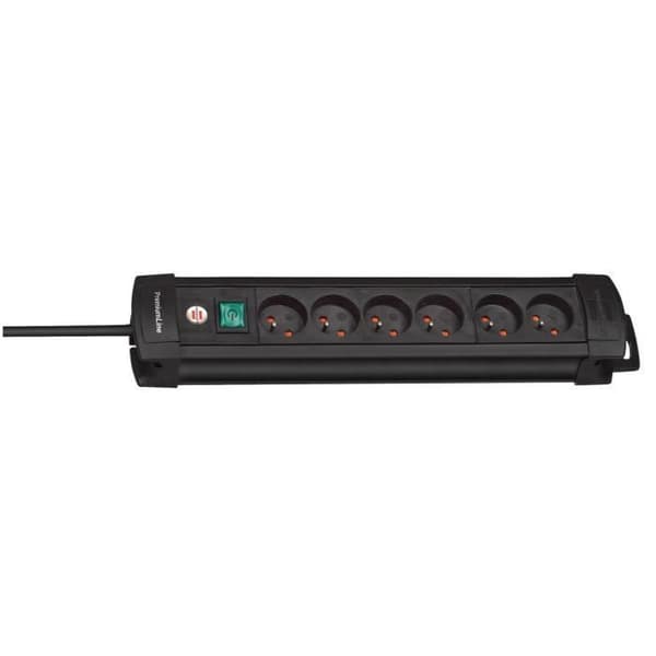 Brennenstuhl Premium Plus Power Strip Svart 6 Uttag 3m med Switch