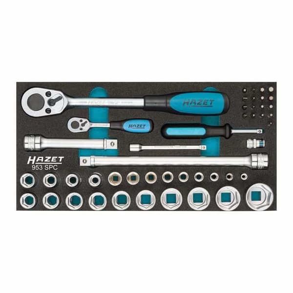 Sockelset 1/4"+1/2"47 stycken 953 SPC Hazet