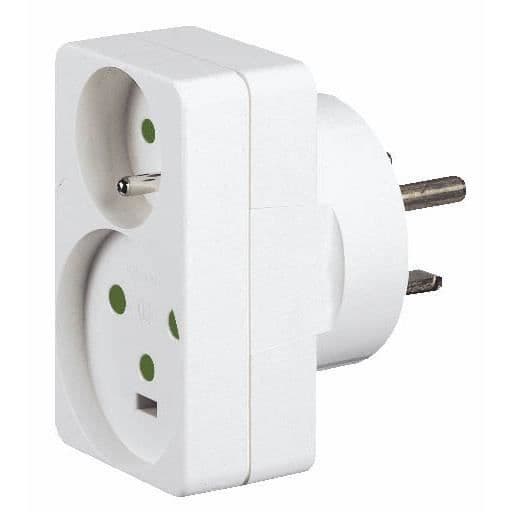 LEGRAND 2P+E adapter 16A stickkontakt
