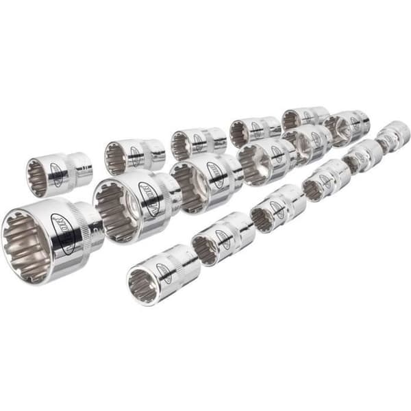 Hylssats - VIGOR - V1898 - 17 delar - 1-2" (12,5 mm) drivning