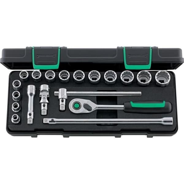 19 delar 3/8" Socket Set 45/14 / 5l QR