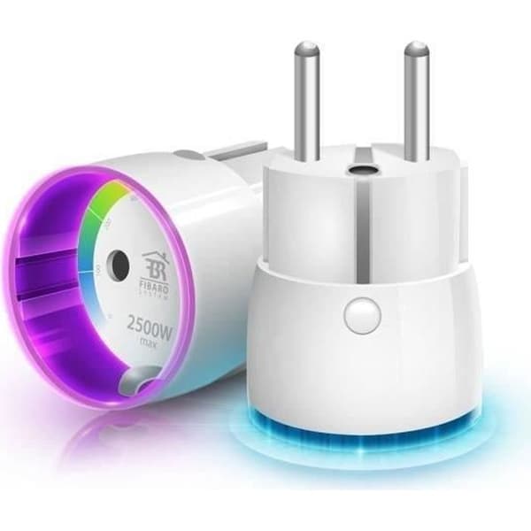 FIBARO Väggkontakt typ E anslutet vägguttag med energimätning