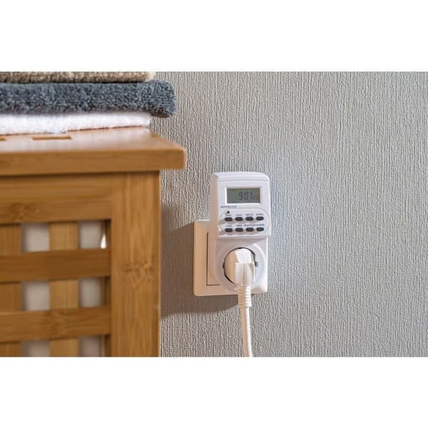 Veckovis digital programmerare - BRENNENSTUHL - 10 program (7 dagars cykel) - 3500 W - Inomhus