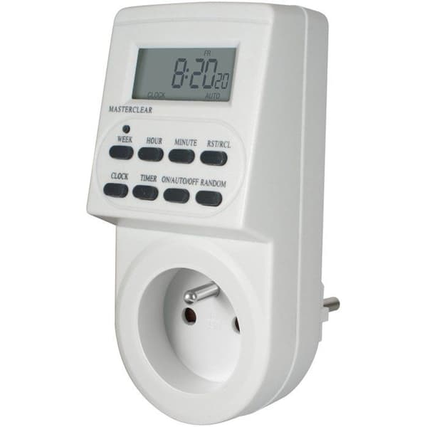Veckovis digital programmerare - BRENNENSTUHL - 10 program (7 dagars cykel) - 3500 W - Inomhus