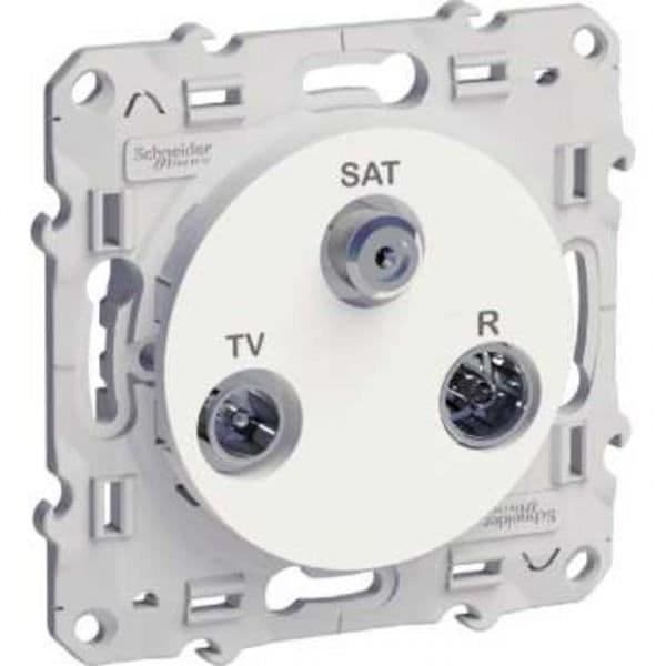 Fått TV - Odace - TV/FM/SAT - Vit - Rektangulär - Klar att installera