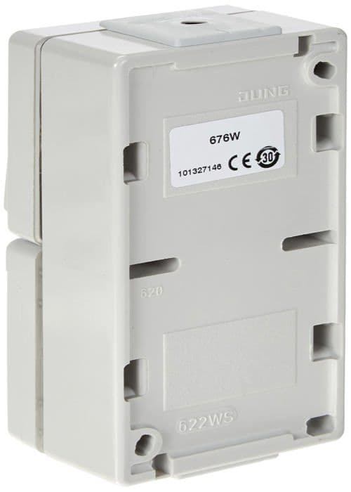 Jung Socket - 676W - Schuko Socket med Switch