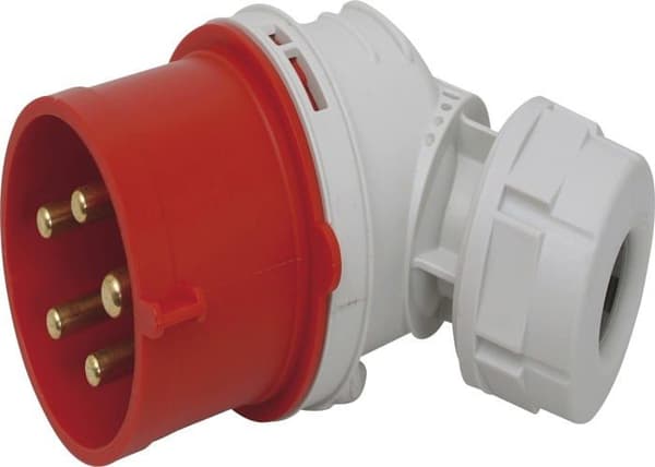 Sirox-uttag - 811.055 - (R) CEE IP 44 armbågskontakt 5 stift 400 V 6 h ström 32 A