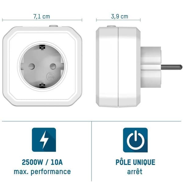 Timeruttag - ANSMANN - AES1 - Energisparande - Inomhus - Vit