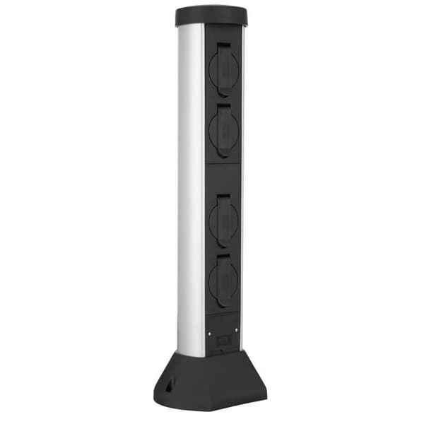 Varv uttag - 0068400028 - SilverCraft Trädgårdsuttag Svart H57 cm Kabel 2 m IP44