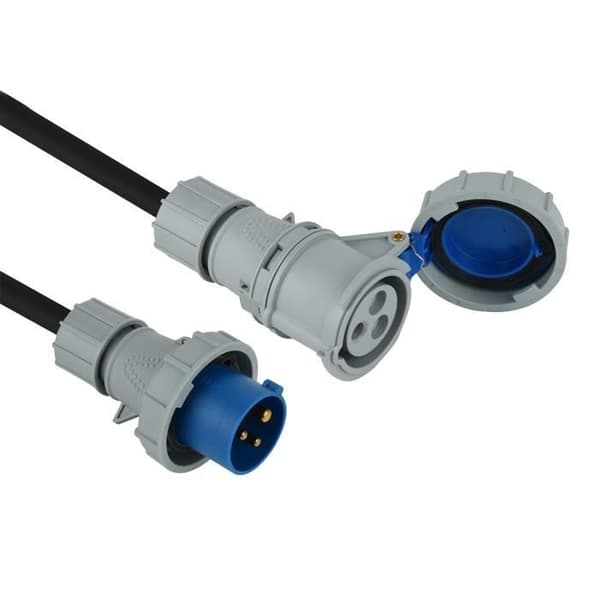 Blokuttag - Electraline - 32003 - 4 Uttag - Längd 1,5 m - Vit