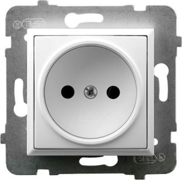 Centraldammsugaruttag - centraliserat suguppkoppling Ospel - GP-1U/m/00 - ARIA Enkel uttag vit Vit