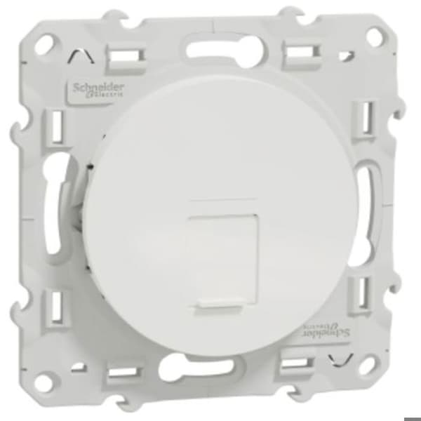 RJ45 Multimedia Grade 3 Sockel Vit