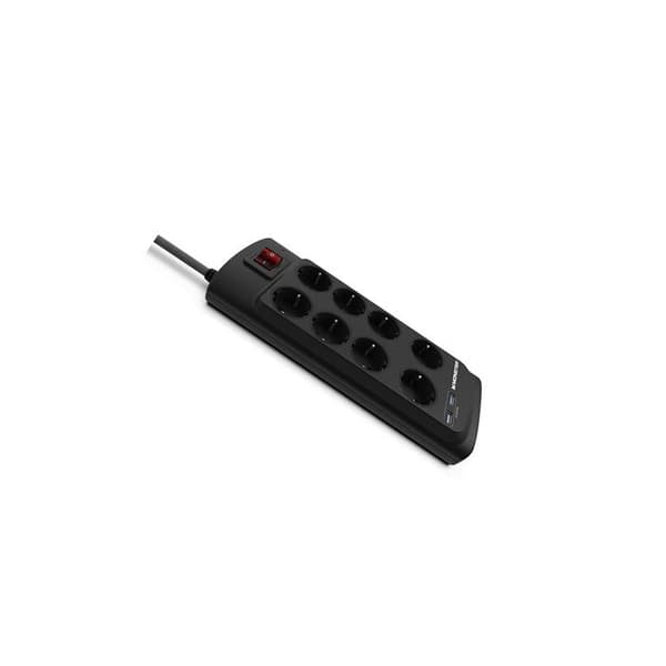 Monster Cable Surge Protector 8 uttag 2 USB MFG4003 Svart - 0850017011427