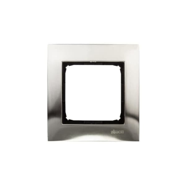 Kontakt-Simon Simon 54 Premium Single Frame Metal Rostfritt Stål Dr1-61 59027878