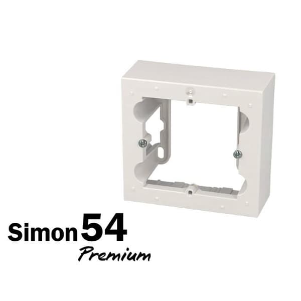 Box - SIMON - Premium - Enkel väggmonterad - Vit - 71 mm centrumavstånd - 6 års garanti