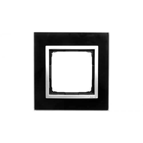 Interrupter - Simon - 54 Naturglas - Enkeluttag - Enfas - Svart