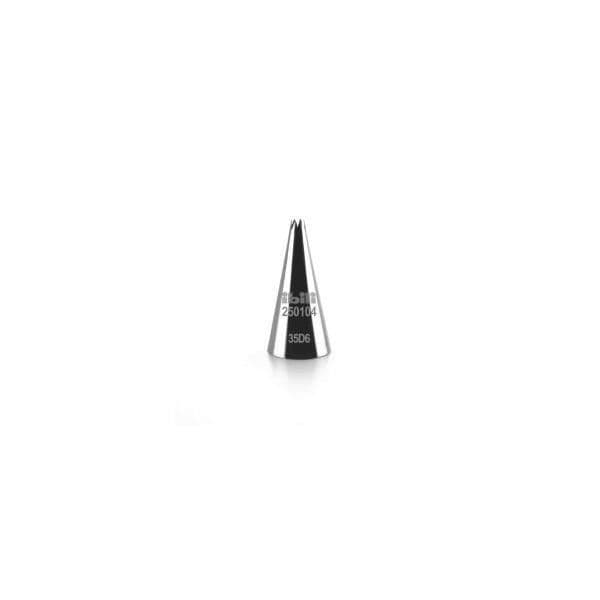 DOUILLE ETOILE INOX 18/10. DIMENSIONER 8 MM X 45 MM X 23 MM