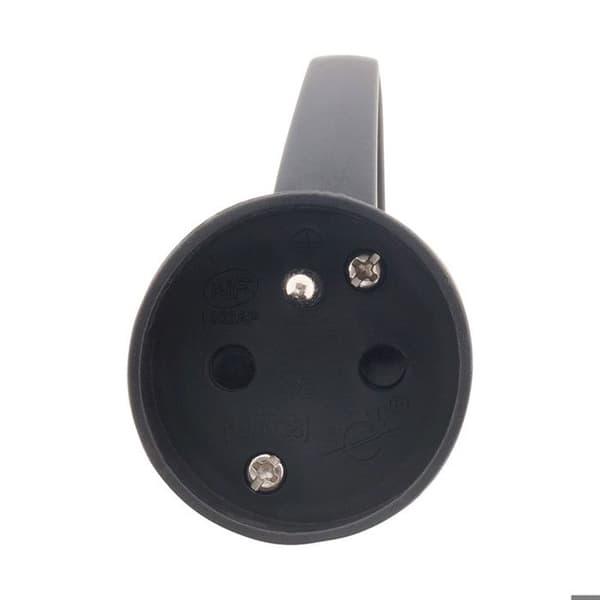 ZENITECH Elkontakt hona med ring 16A 2P + T svart