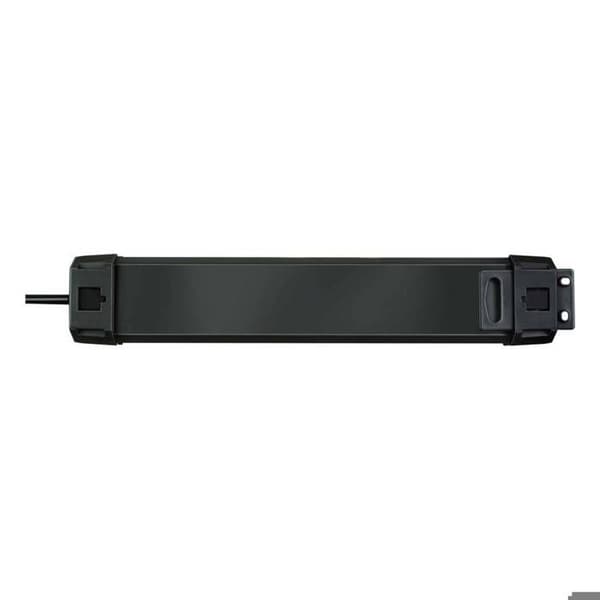 Multiprise parasurtenseur med 6 uttag Premium-Line 3m Brennenstuhl svart