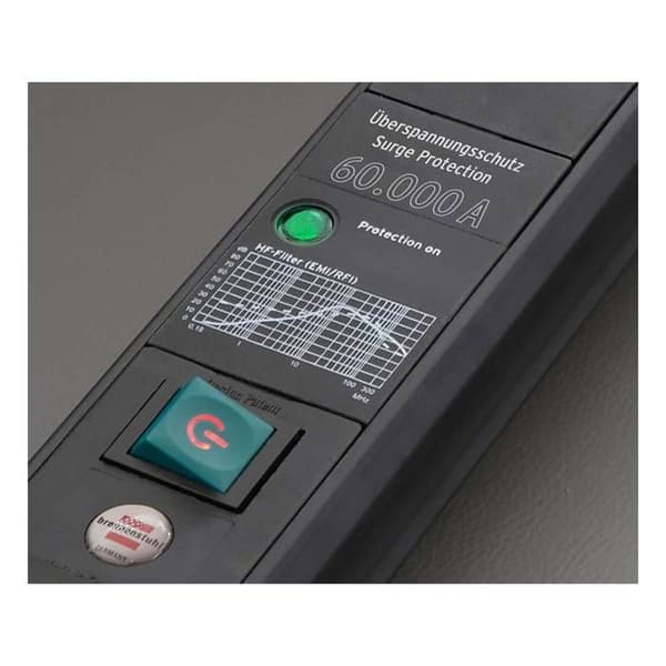 Multiprise parasurtenseur med 6 uttag Premium-Line 3m Brennenstuhl svart