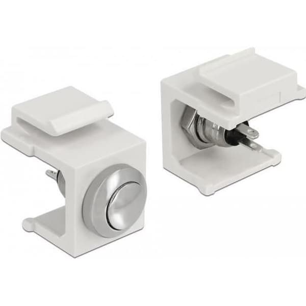 Delock Drahtverbinder Keystone Edelstahl - Weiß () - 86401
