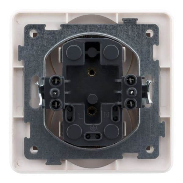 Dubbel uttag 2P+T 16A enhet - Vit - Artezo - Zenitech