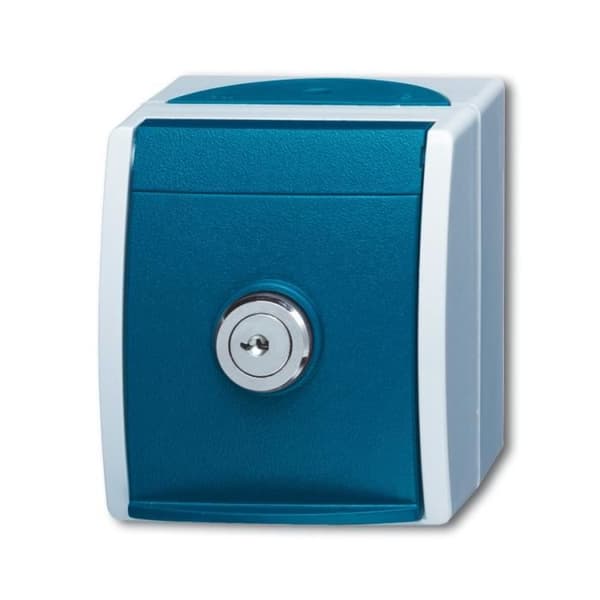 Busch-Jaeger 2083-0-0823, 16 A, 74 mm, 55 mm, 83 mm Blå, Vit