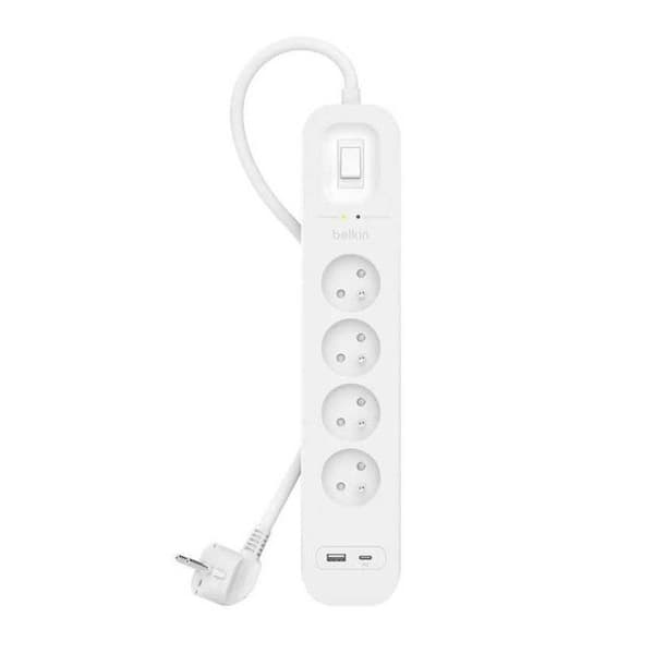 BELKIN Grenuttag med överspänningsskydd 4