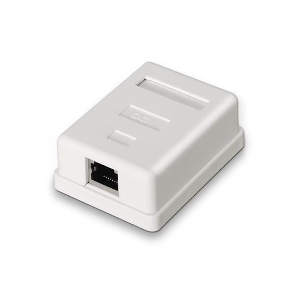 Nätverkskopplingsdosa - AISENS - Cat6 - RJ45 - F/UTP - Vit - 1 uttag