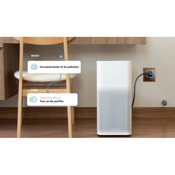 Smart-Steckdose - SHELLY - Plug and Play Plus - 10A - Hemautomation - Vit - 1 uttag