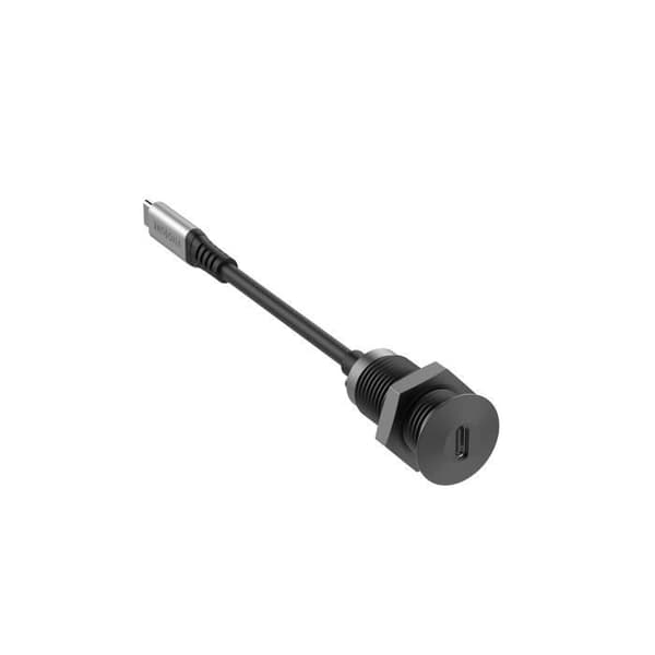 USB-C skrivbordsuttag - VIVOLINK - Svart - Rektangulär - Klar att installera - Enkelt uttag