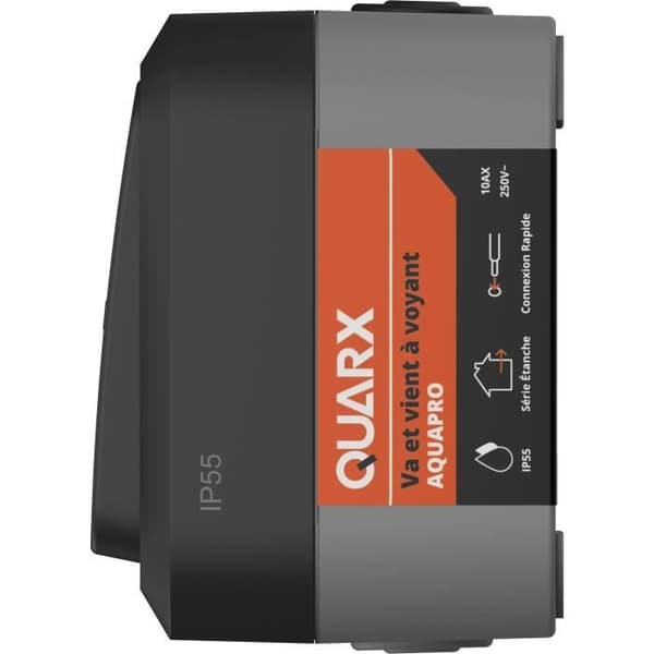Kaksiasentoinen kytkin - QUARX - Aqua Pro - Ulkokäyttöön, merkkivalo, IP55, 250V
