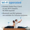 Miniatyrbild 2 av 2: Ansluten kontakt - SHELLY - Plug S Gen3 - Wi-Fi och Matter - Programmerbar - Energikontroll