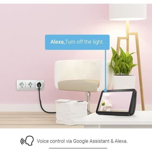Anslutet uttag - EZVIZ - T30-B - Wi-Fi 10A - Förbrukningsanalys - Program, timer - Energibesparing