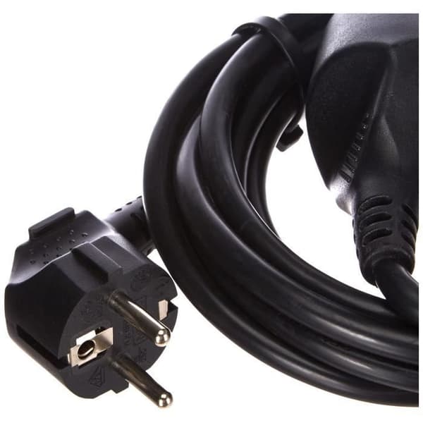Hushållsförlängning HO5VVF - 3x1,5 mm² - 3 m - svart