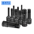 Miniatyrbillede 4 af 4: Impact Torx Bit Socket Sæt, 10 Stykker, 1/2 Tommes Drive