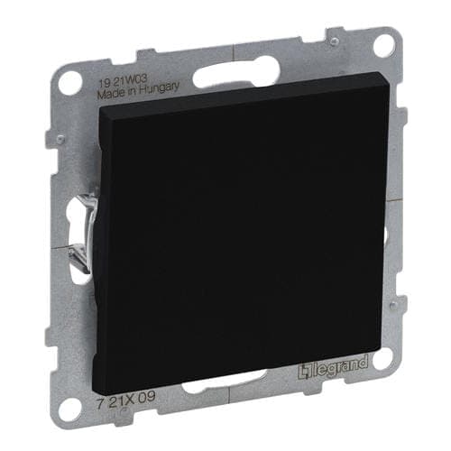 Painonappikytkin 1-napainen musta 10AX IP20 automaattiset liittimet Legrand SUNO 72409