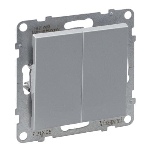Kynttilänjalkakytkin alumiininen autopuristin 10AX IP20 Suno Legrand 721305