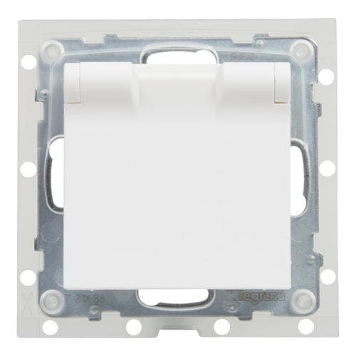 Yksittäispistorasia valkoinen 2P+Z 16 A 250V automaattiset liittimet Suno LEGRAND 721186