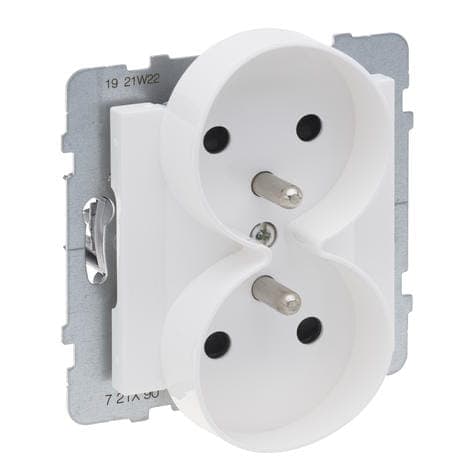 Yksittäispistorasia maadoituksella 2X2P+Z 16A 250V Automaattiset liittimet SUNO Legrand 721190
