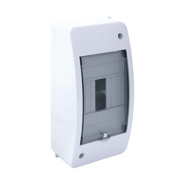 Modulaarinen jakokeskus 1x4 pinta-asennettava läpinäkyvä N+PE RNT-4 Elektro-Plast 3.2